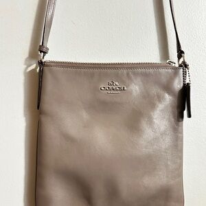 Coach vintage Taupe Leather Crossbody Bag